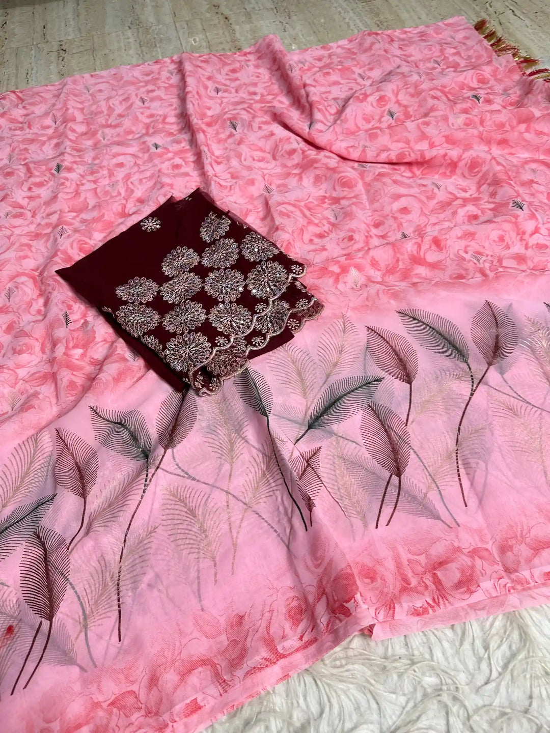 Beautiful Jacquard Weave Banarasi Saree