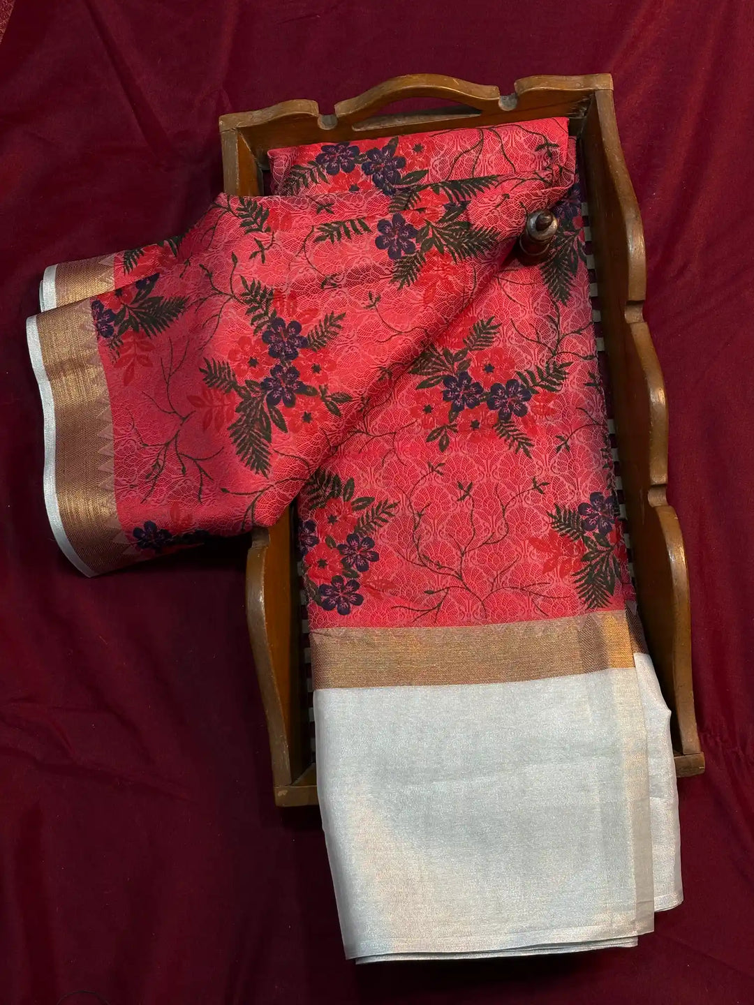 Beautiful Softsilk Traditional Printed Banarasi Saree