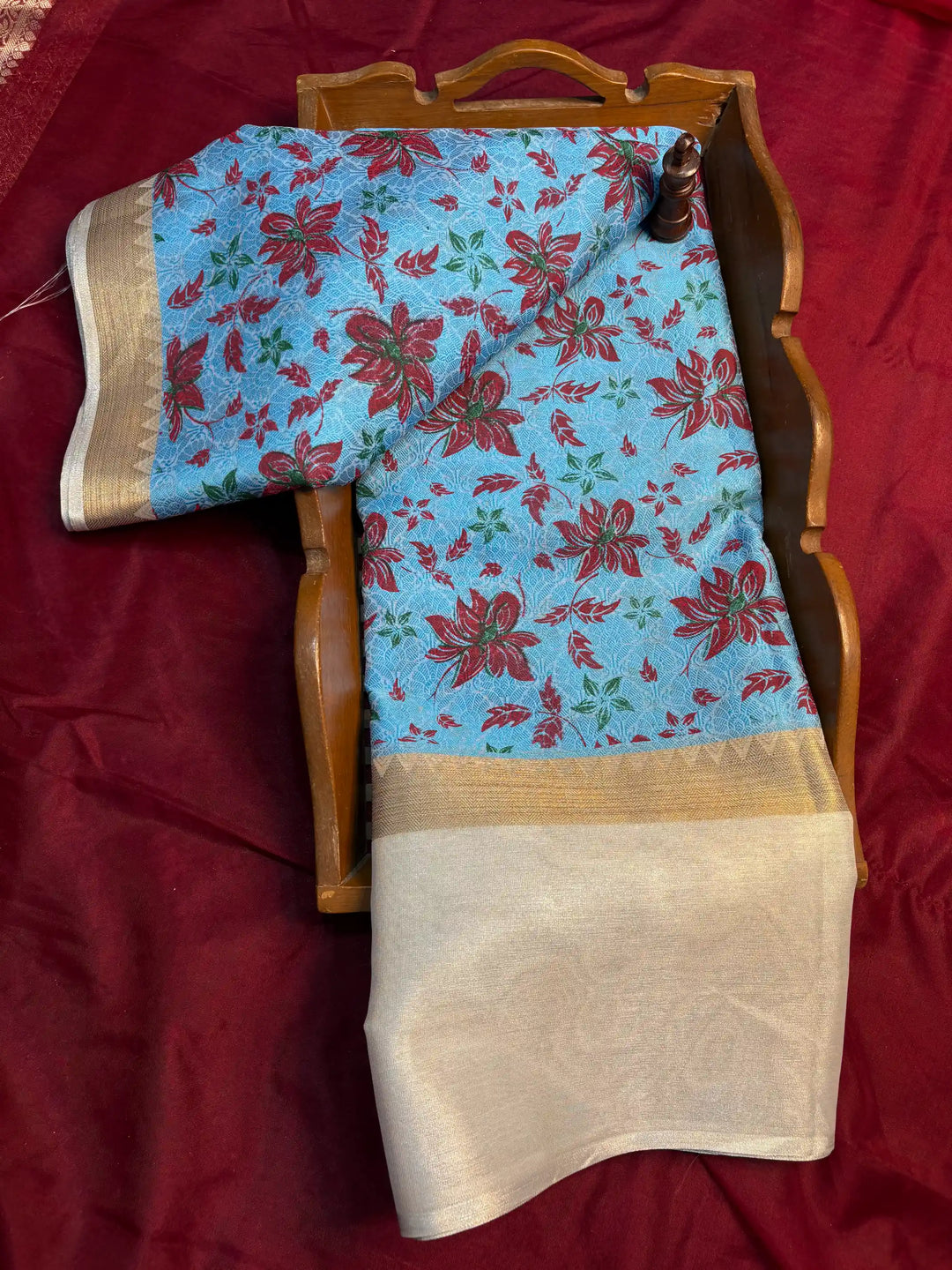 Beautiful Softsilk Traditional Printed Banarasi Saree