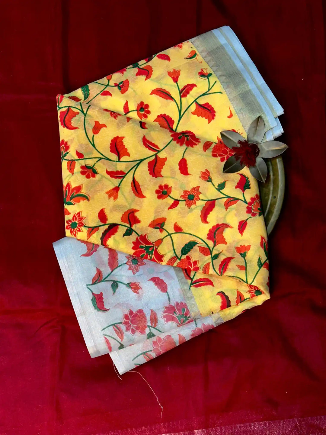Beautiful Softsilk Traditional Printed Banarasi Saree