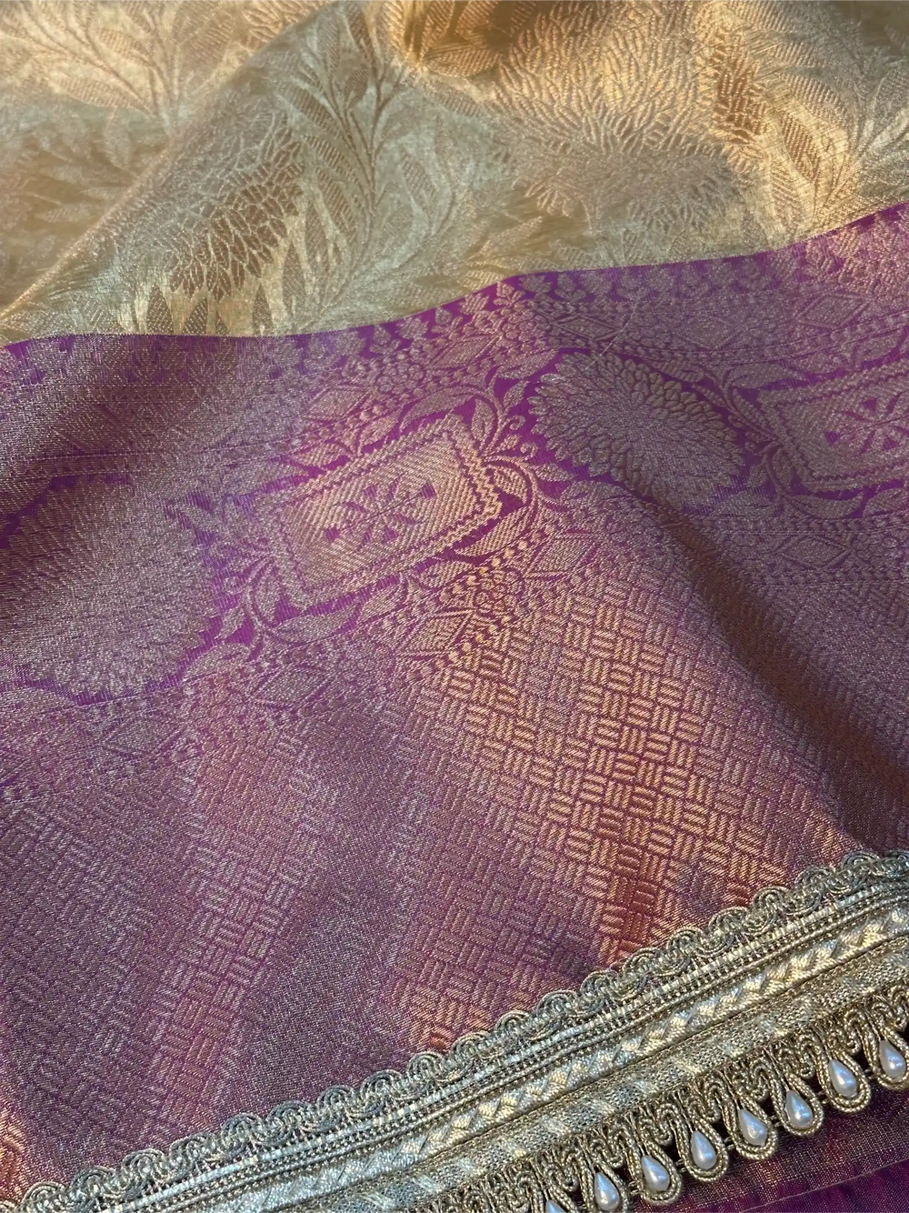 Bridal Kanjivaram Tissue Silk Brocade Designer Banarasi Saree