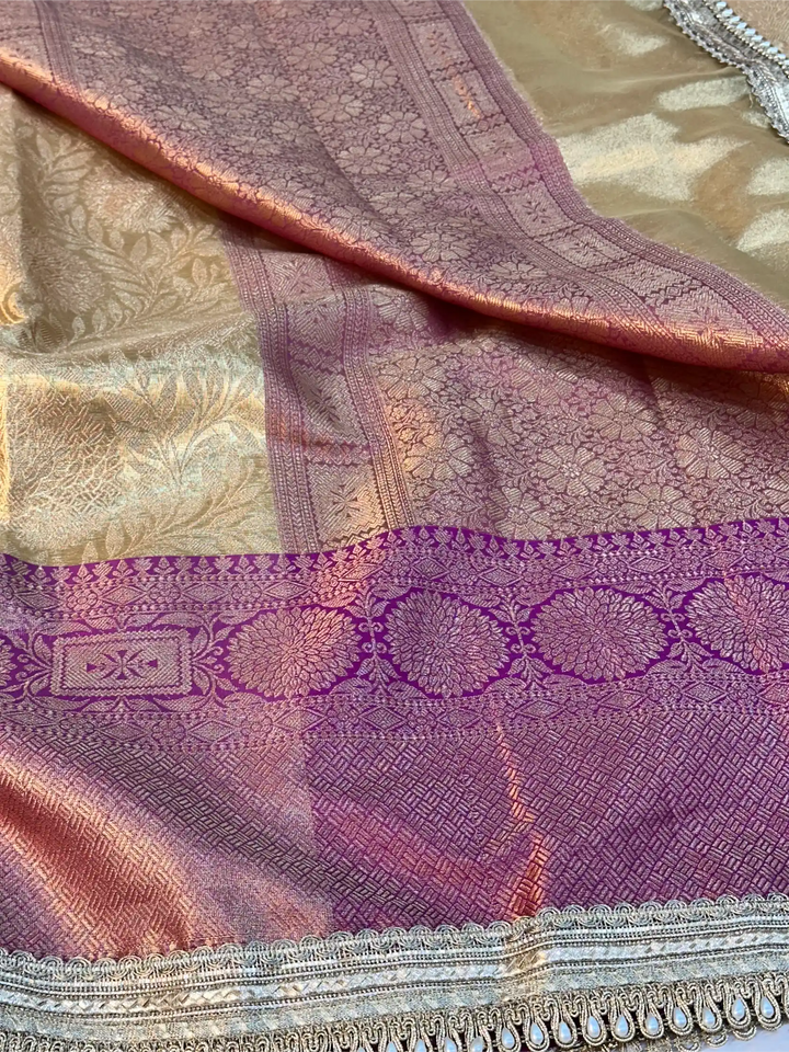 Bridal Kanjivaram Tissue Silk Brocade Designer Banarasi Saree