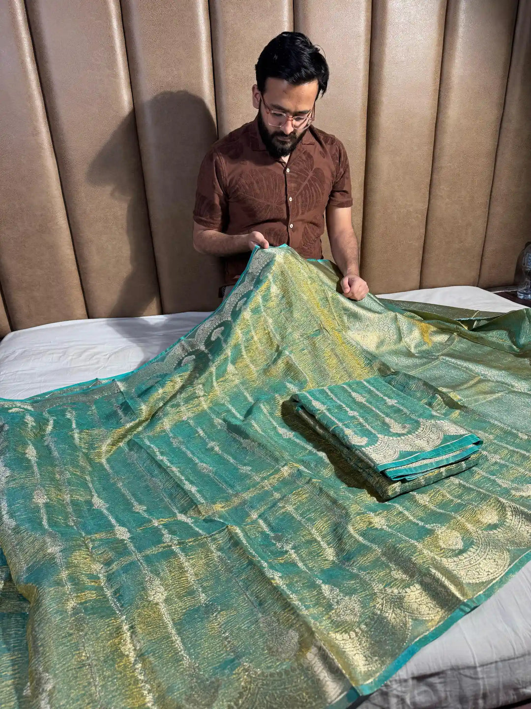Crush Tissue Silk Saree