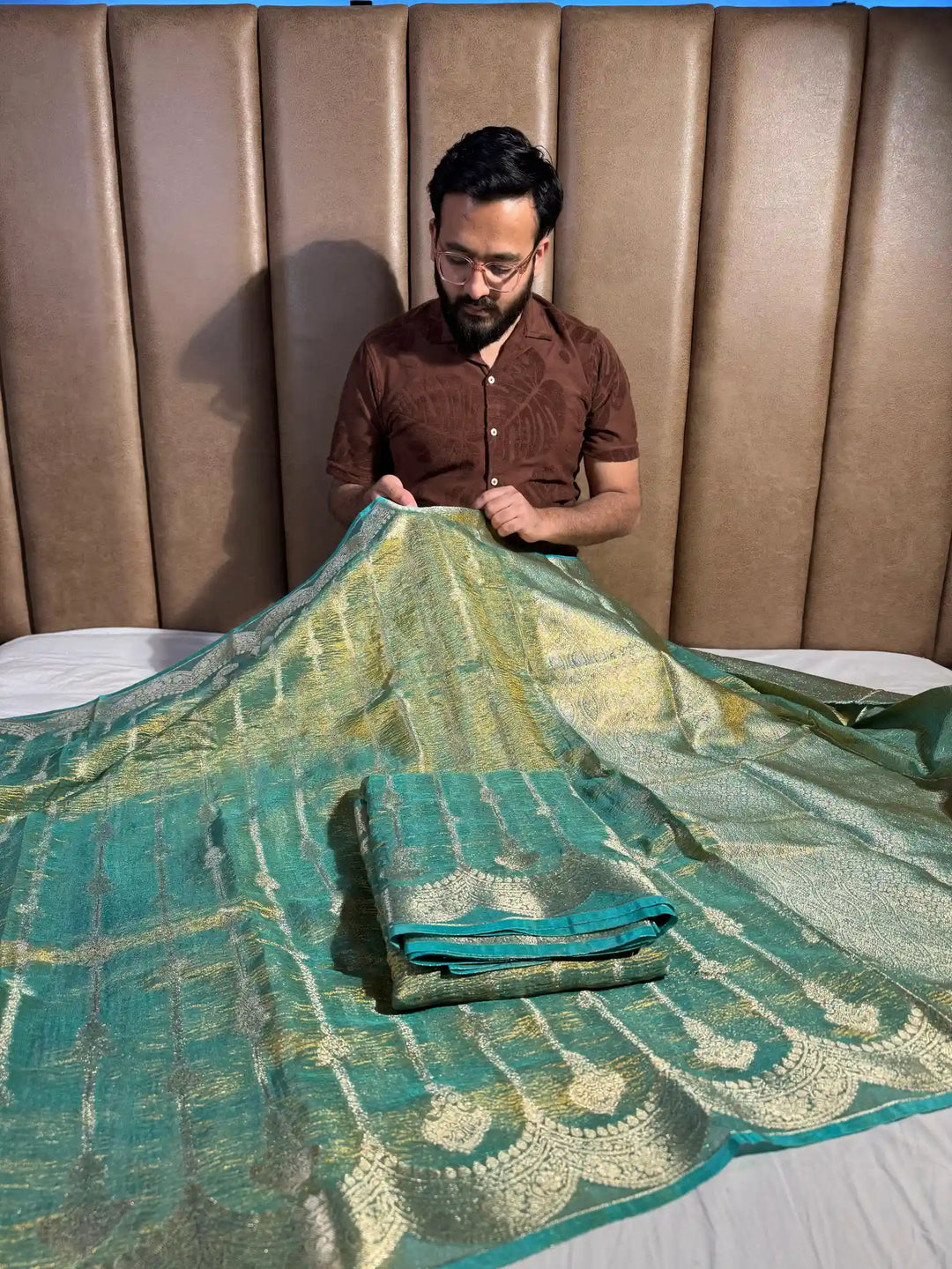 Crush Tissue Silk Saree