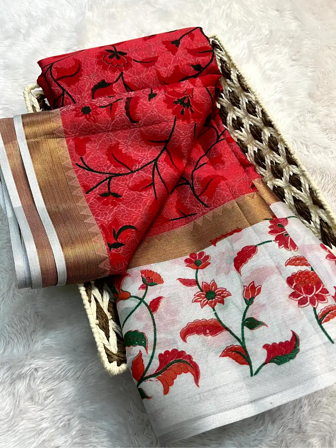 Eccentric Soft Silk Designer Printed Banarasi Saree