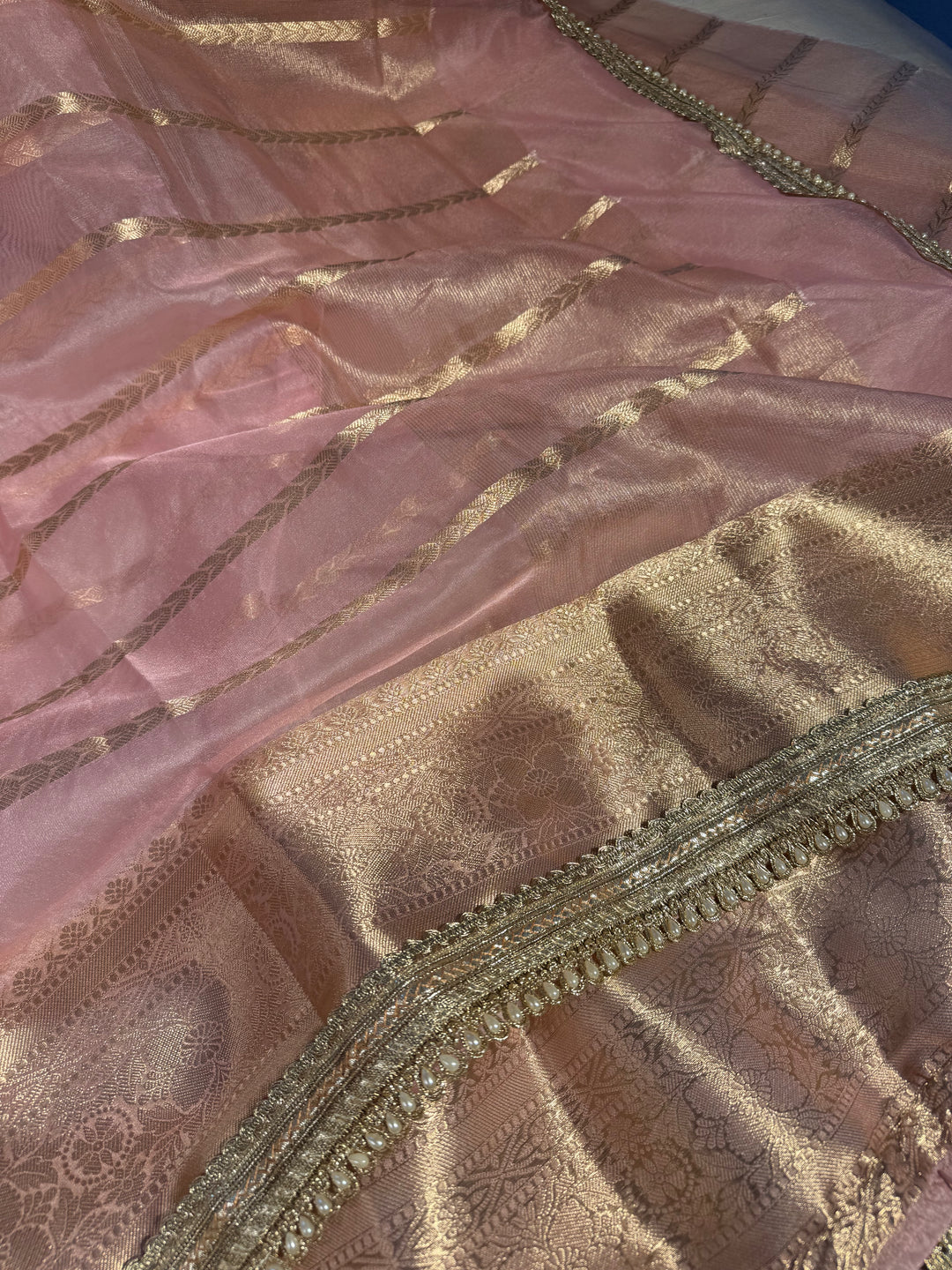 Best seller banarasi organza silk saree with premium lace work