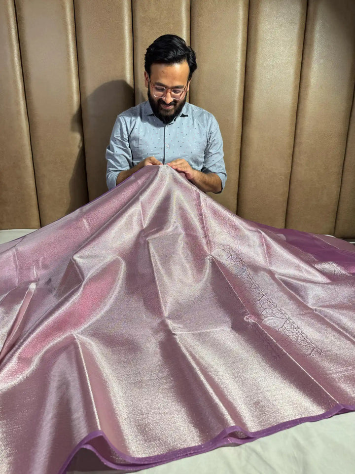 Jyothika mam Inspired Kanjivaram Tissue Silk Saree