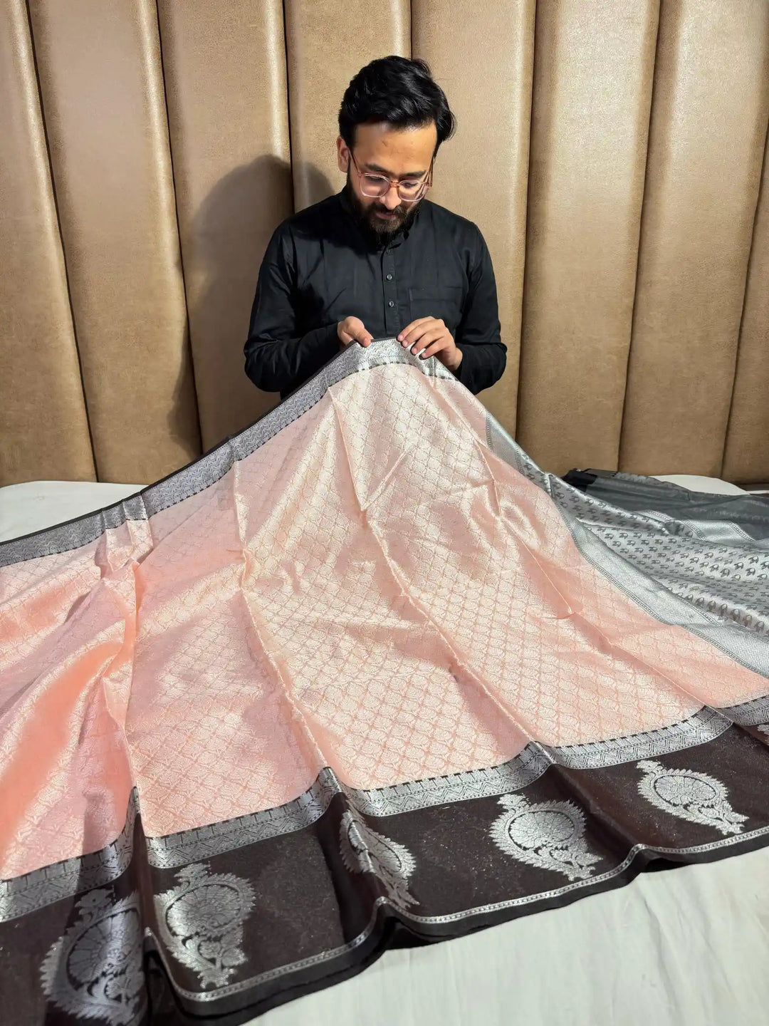 Kora Muslin Silk Saree with Unique Colour Combination