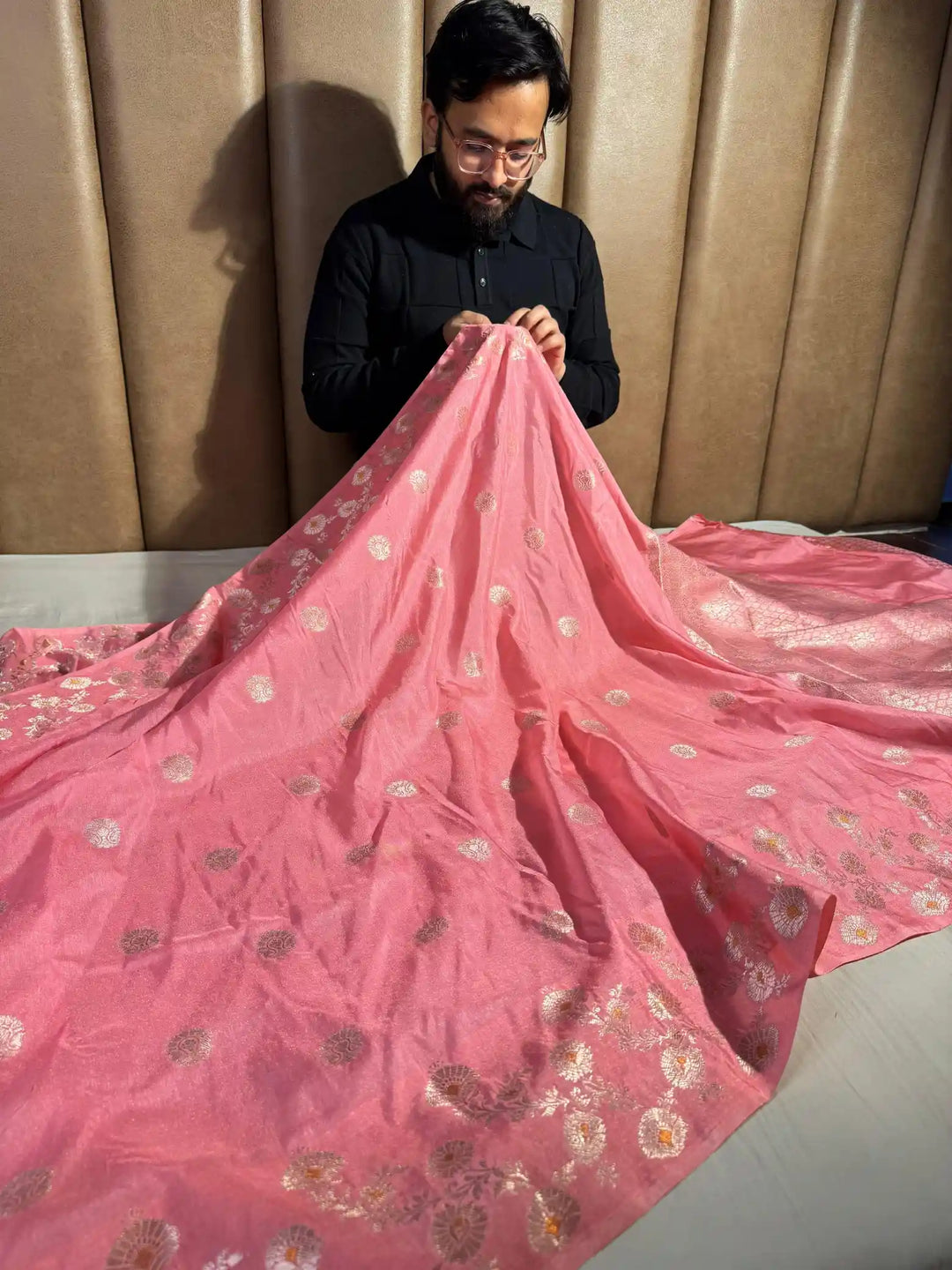 Linen Tissue Silk Saree with Summer Friendly Texture and Comfort