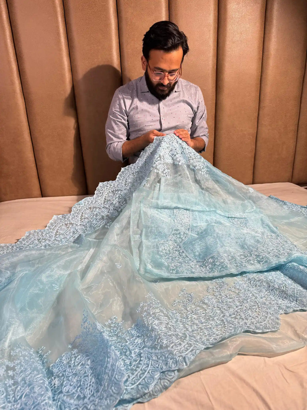 Manish Malhotra Inspired Premium organza banarasi Silk