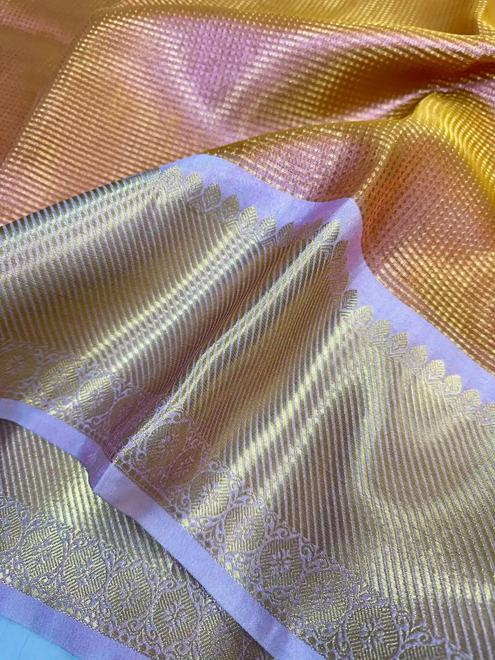 Kanjivaram Silk Inspired Double Wrap Saree