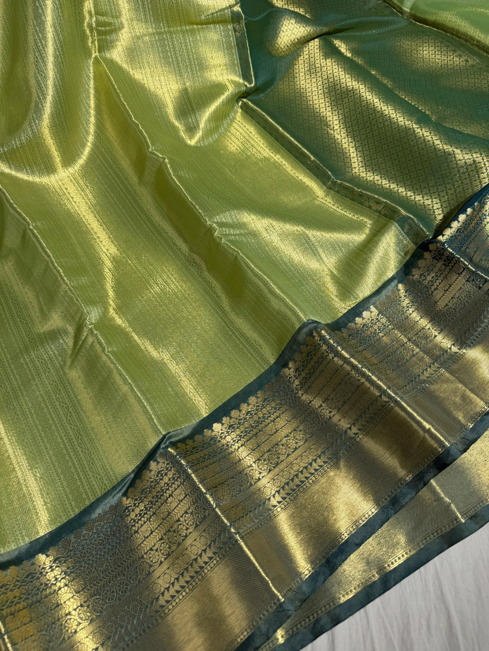 Nita Ambani Mam Inspired Embossed Tissue Silk Saree