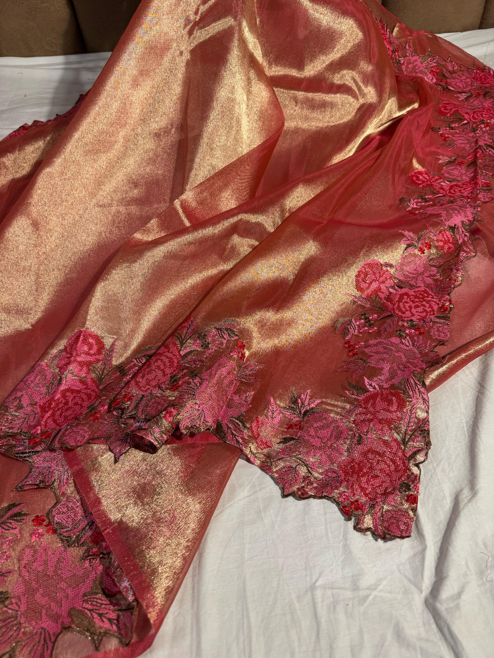 Premium Crochet Work Saree with Scaleup Border