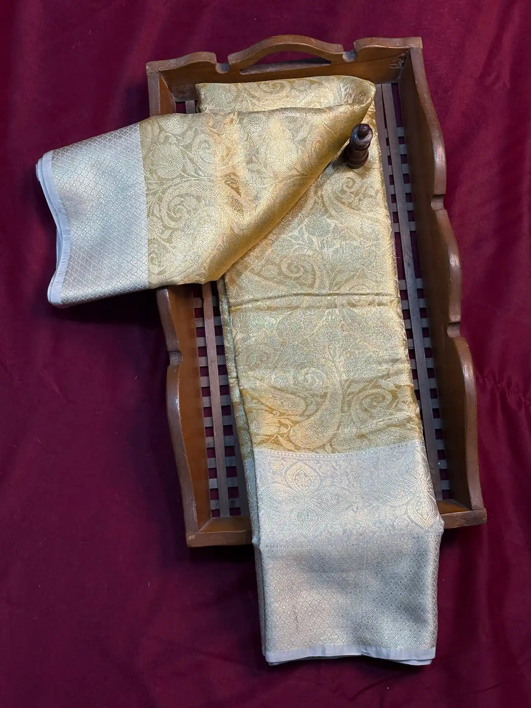 Premium Embossed Weave Softsilk Banarasi Saree