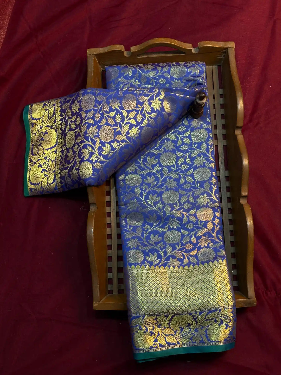 Premium Embossed Weave Softsilk Banarasi Saree