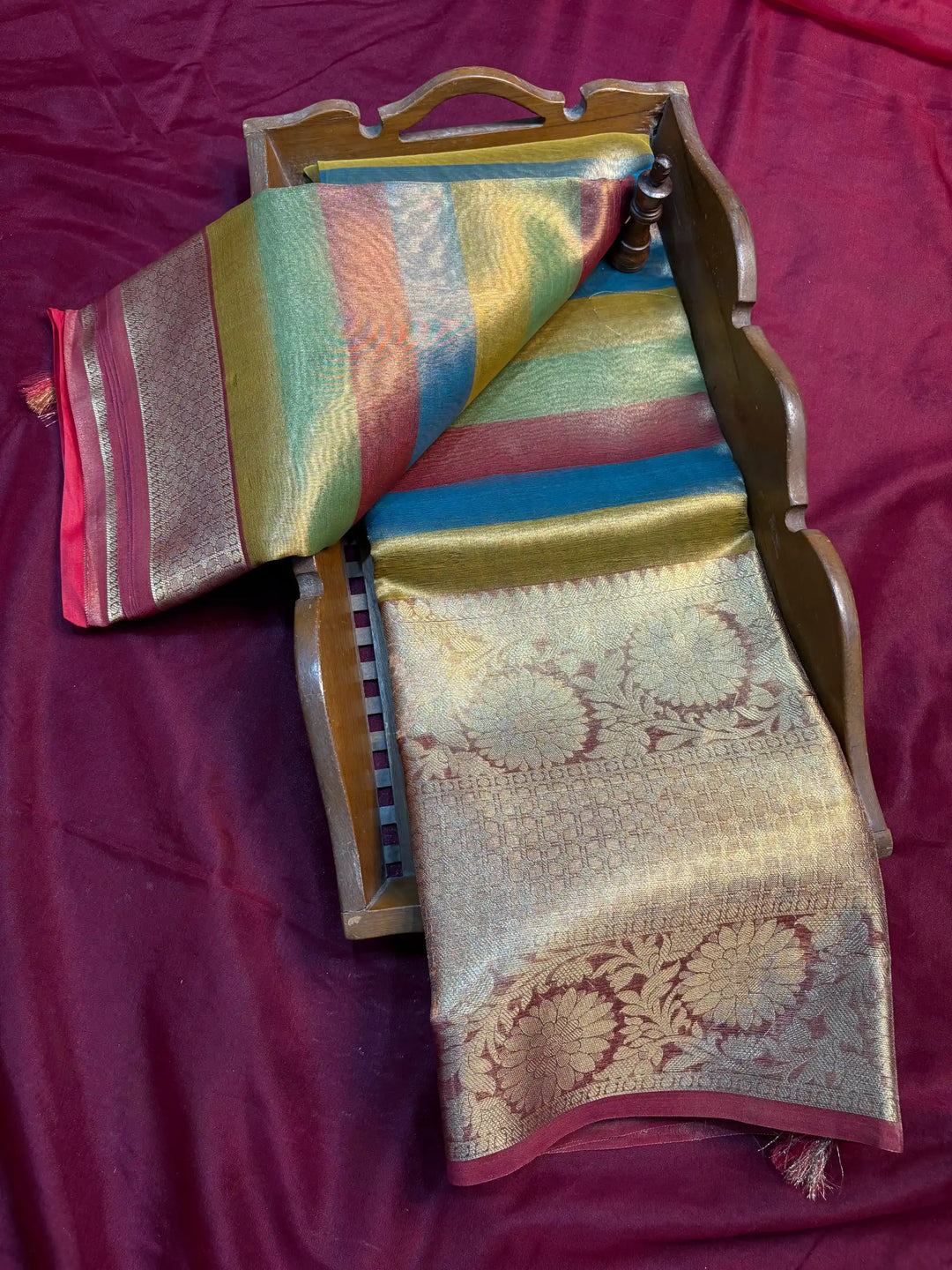 Premium Embossed Weave Softsilk Banarasi Saree