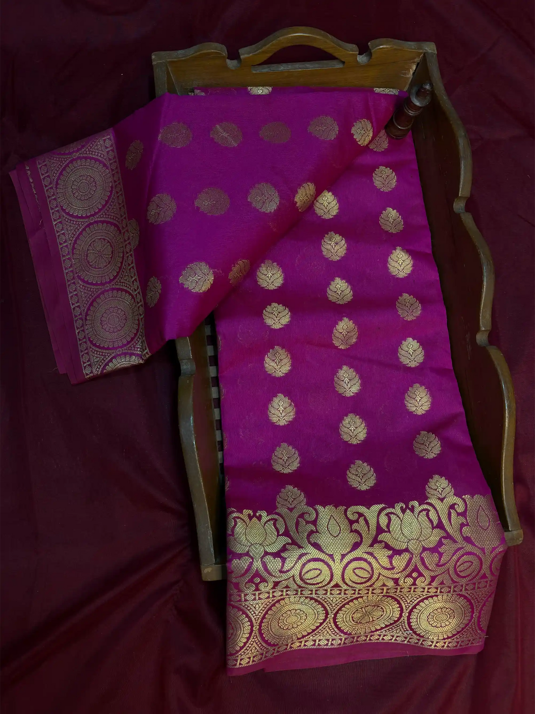 Premium Embossed Weave Softsilk Banarasi Saree