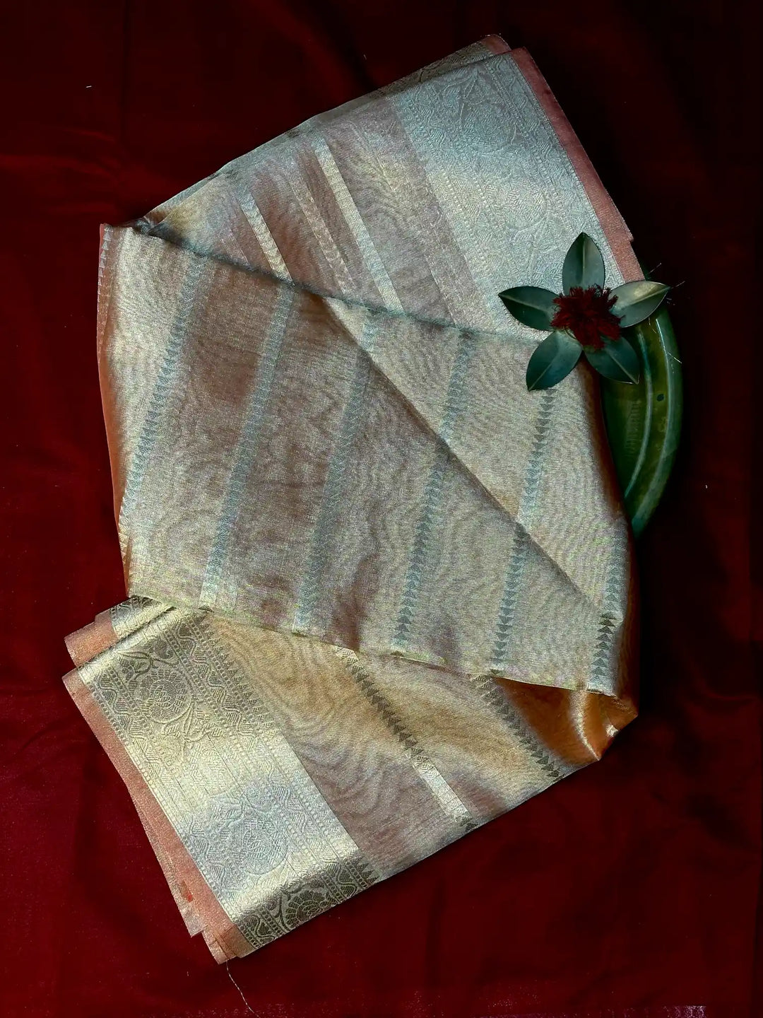 Premium Embossed Weave Softsilk Banarasi Saree