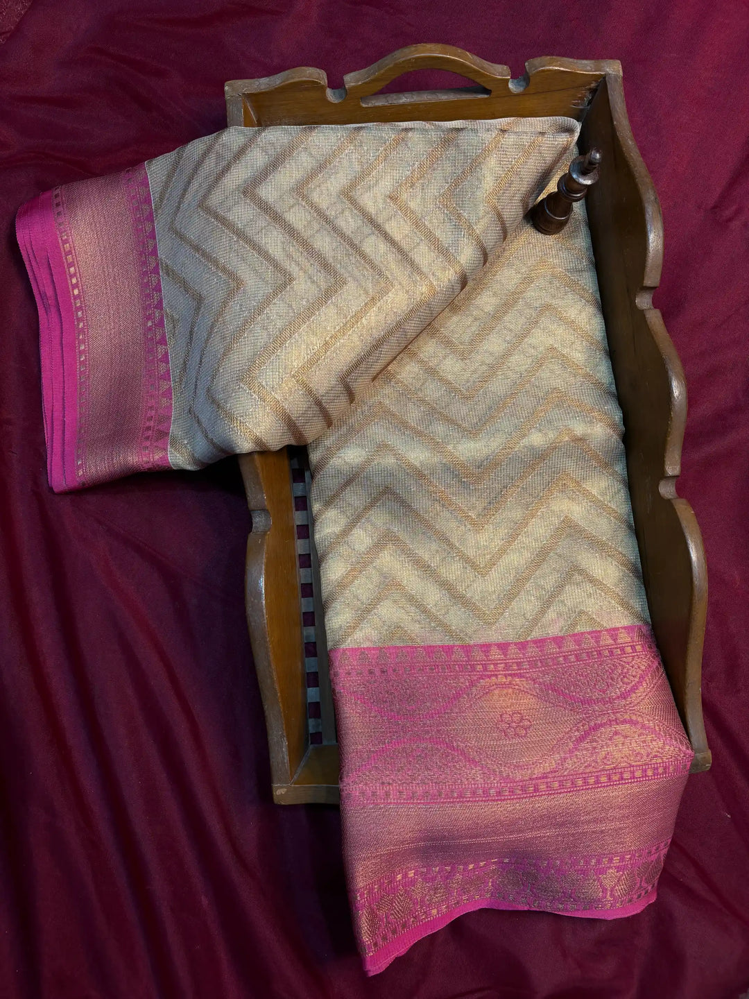 Premium Embossed Weave Softsilk Banarasi Saree