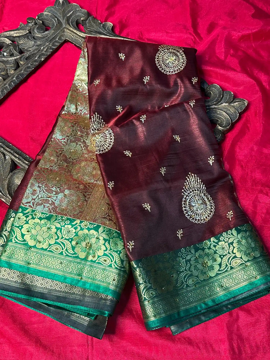 Premium Satin Silk Traditional Banarasi Saree