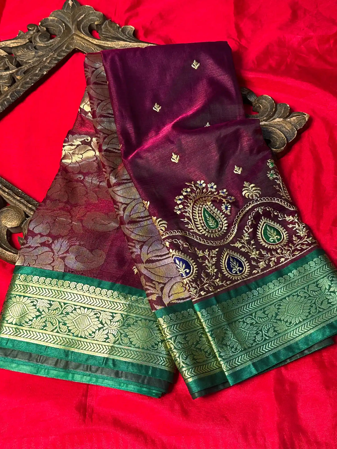 Premium Satin Silk Traditional Banarasi Saree