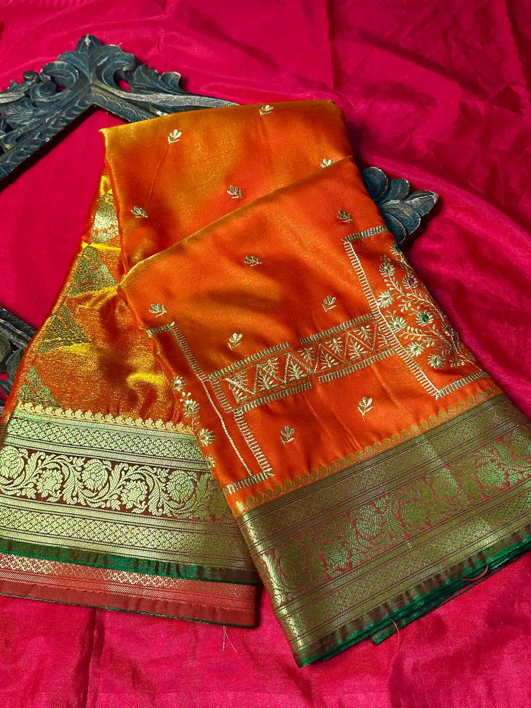 Premium Satin Silk Traditional Banarasi Saree
