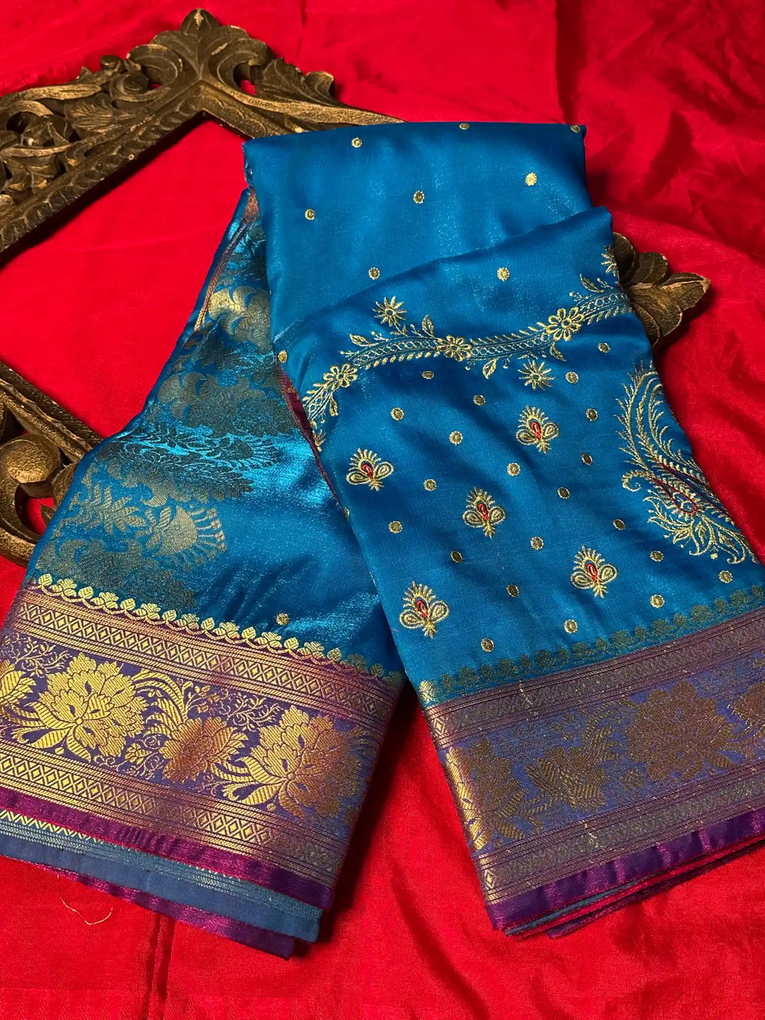 Premium Satin Silk Traditional Banarasi Saree
