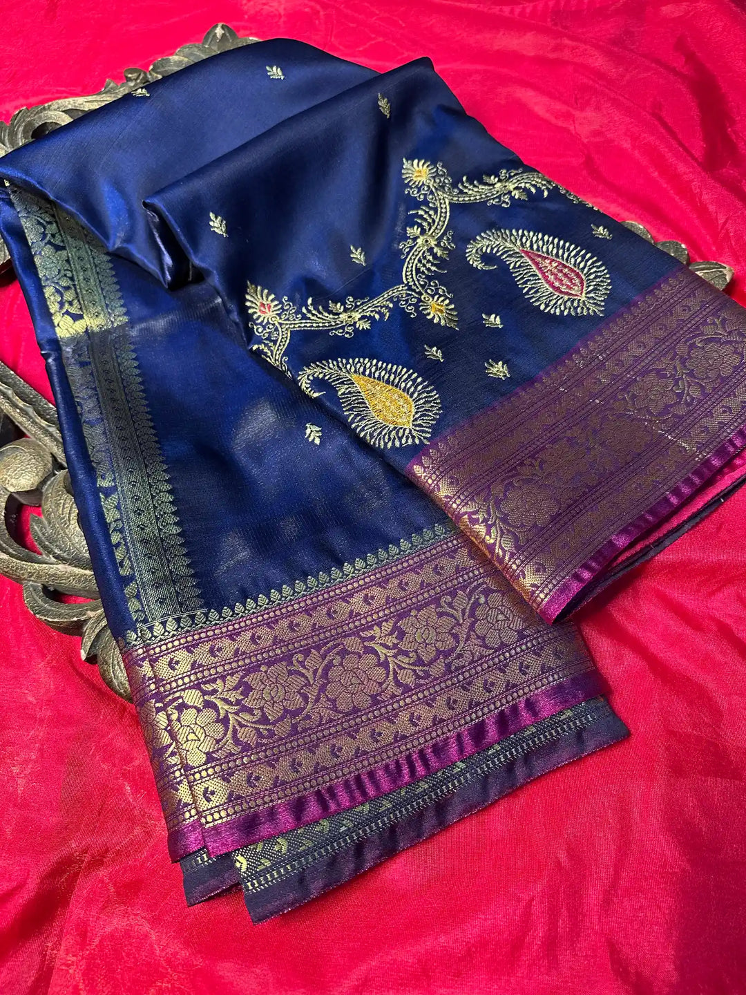Premium Satin Silk Traditional Banarasi Saree