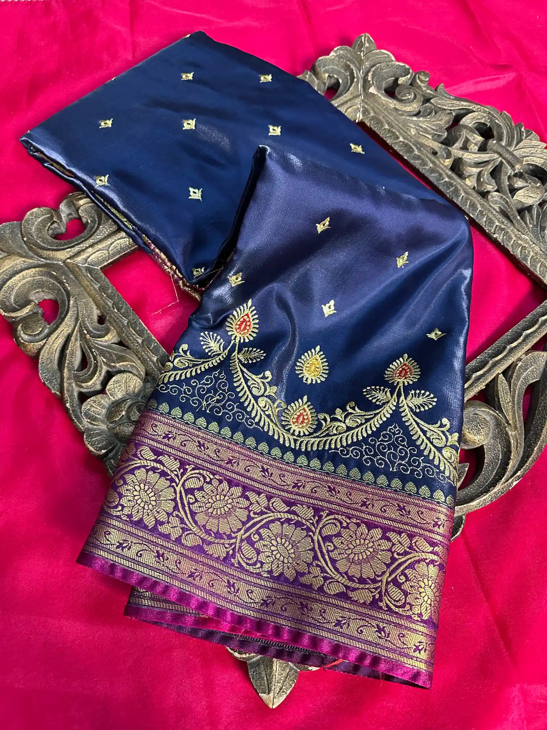 Premium Satin Silk Traditional Banarasi Saree