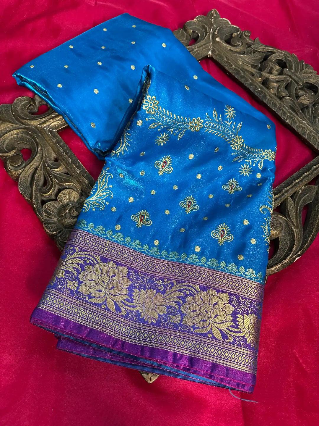 Premium Satin Silk Traditional Banarasi Saree