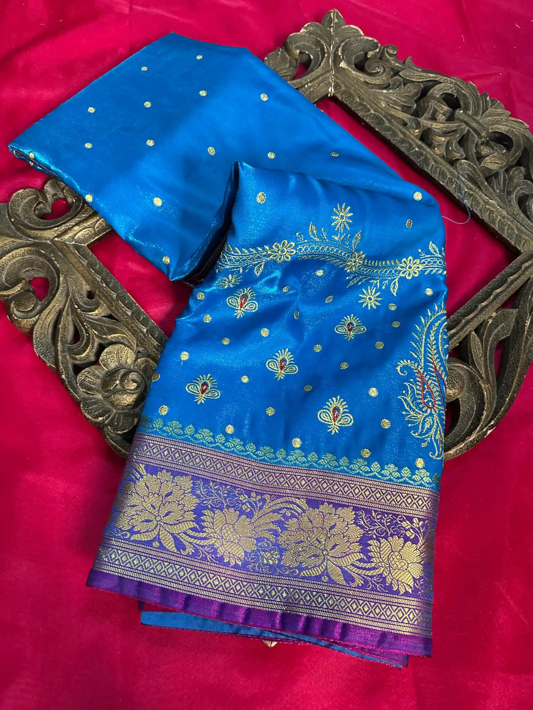 Premium Satin Silk Traditional Banarasi Saree