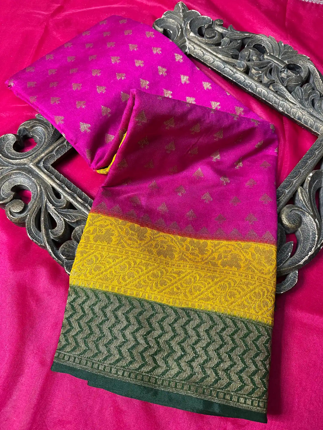 Premium Softsilk Traditional Weave Banarasi Saree
