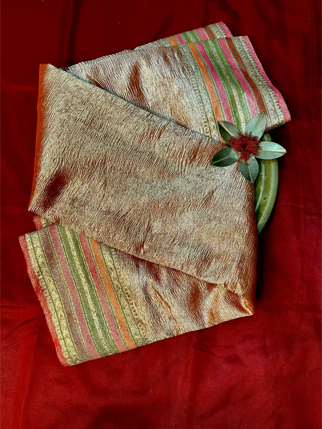 Premium Traditional Crush Tissue Silk Banarasi Saree