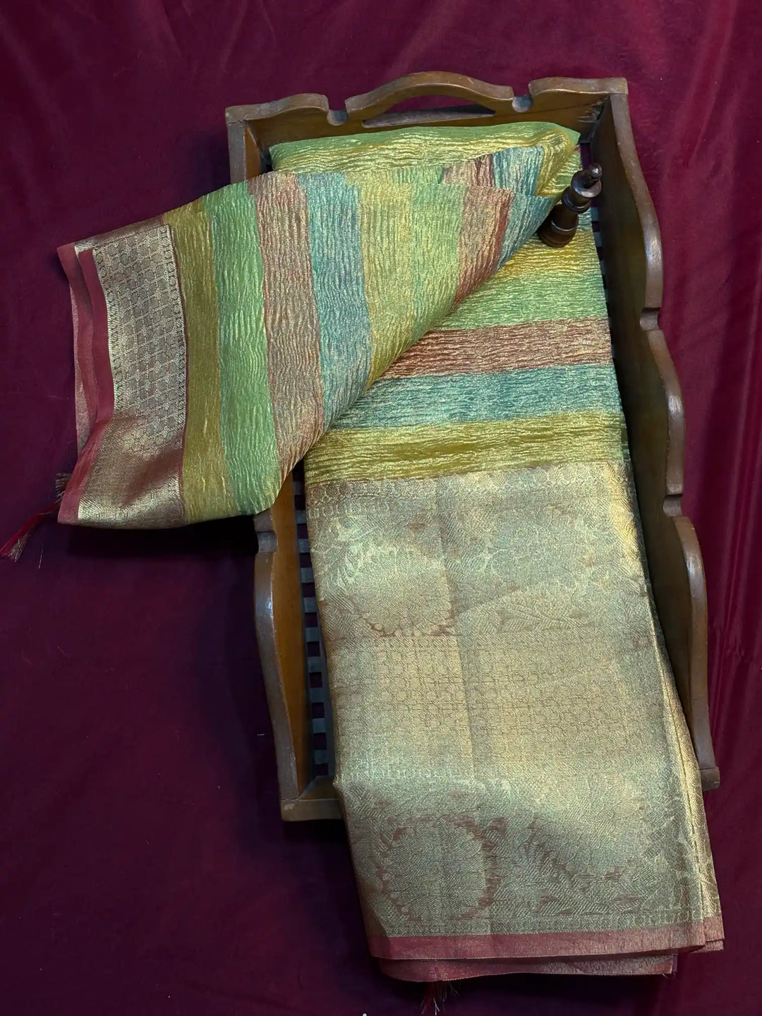 Premium Traditional Crush Tissue Silk Banarasi Saree