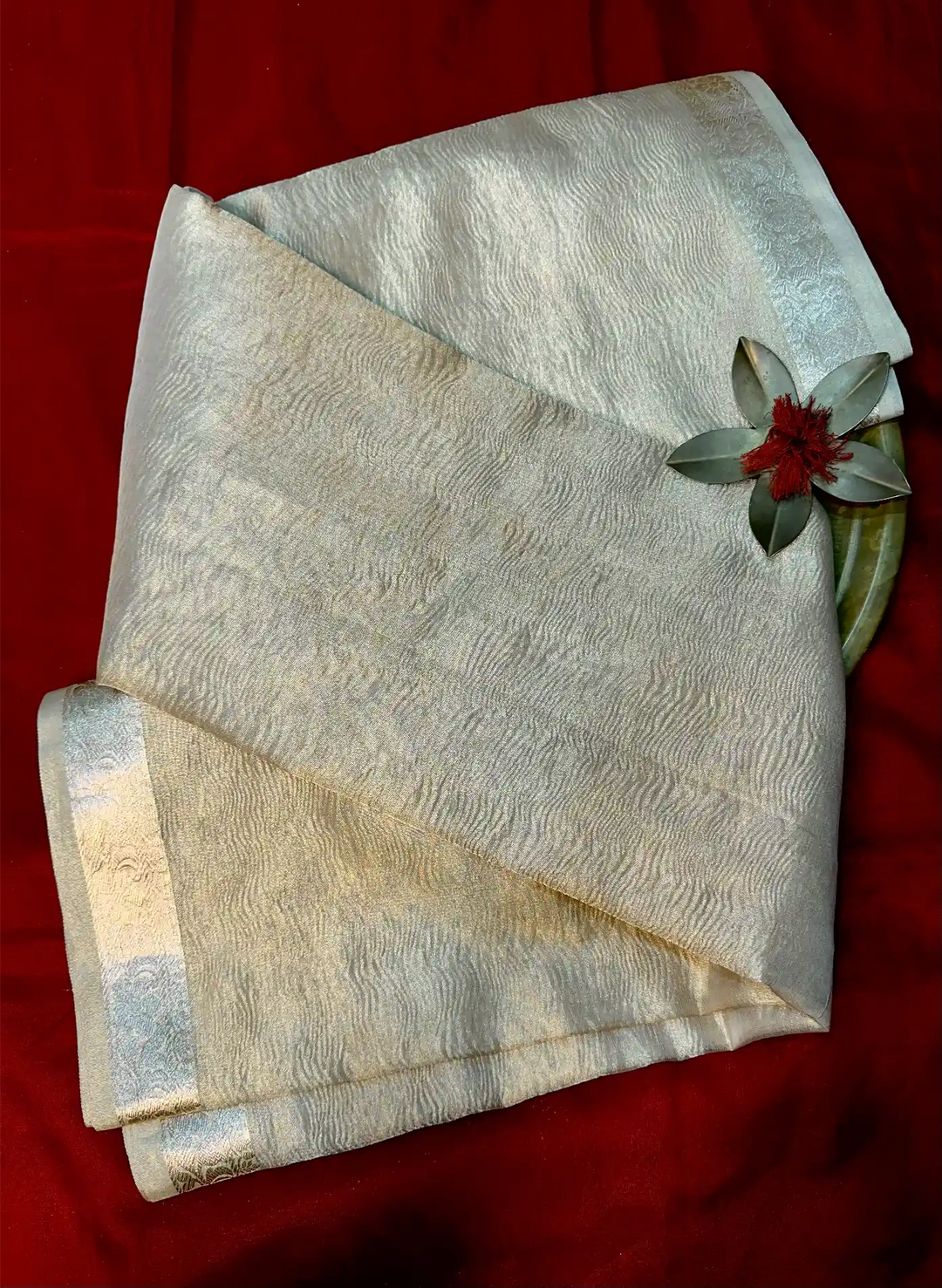 Premium Traditional Crush Tissue Silk Banarasi Saree