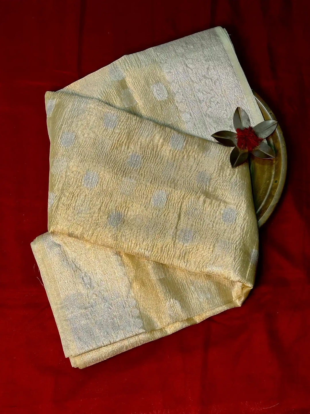 Premium Traditional Crush Tissue Silk Banarasi Saree