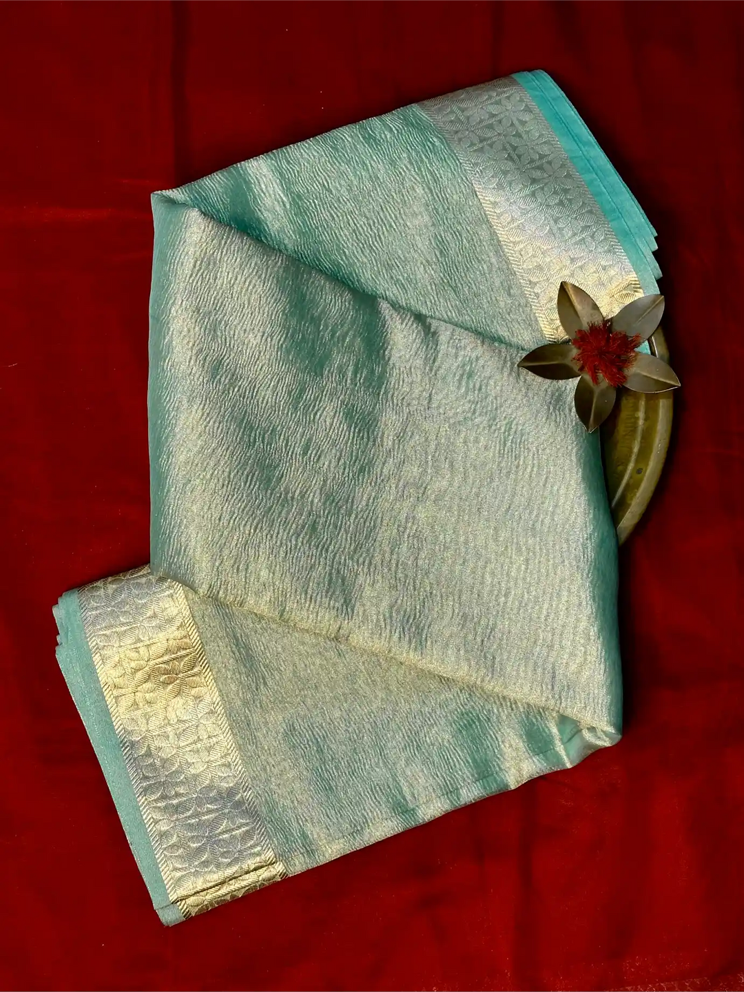 Premium Traditional Crush Tissue Silk Banarasi Saree