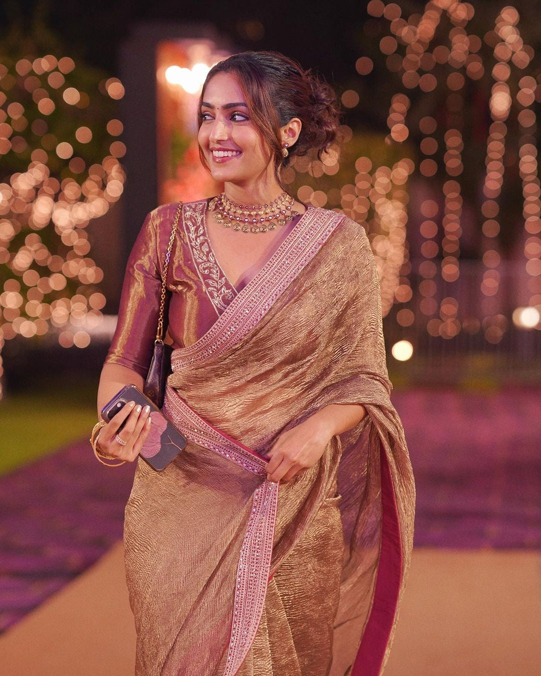 Saree lace top