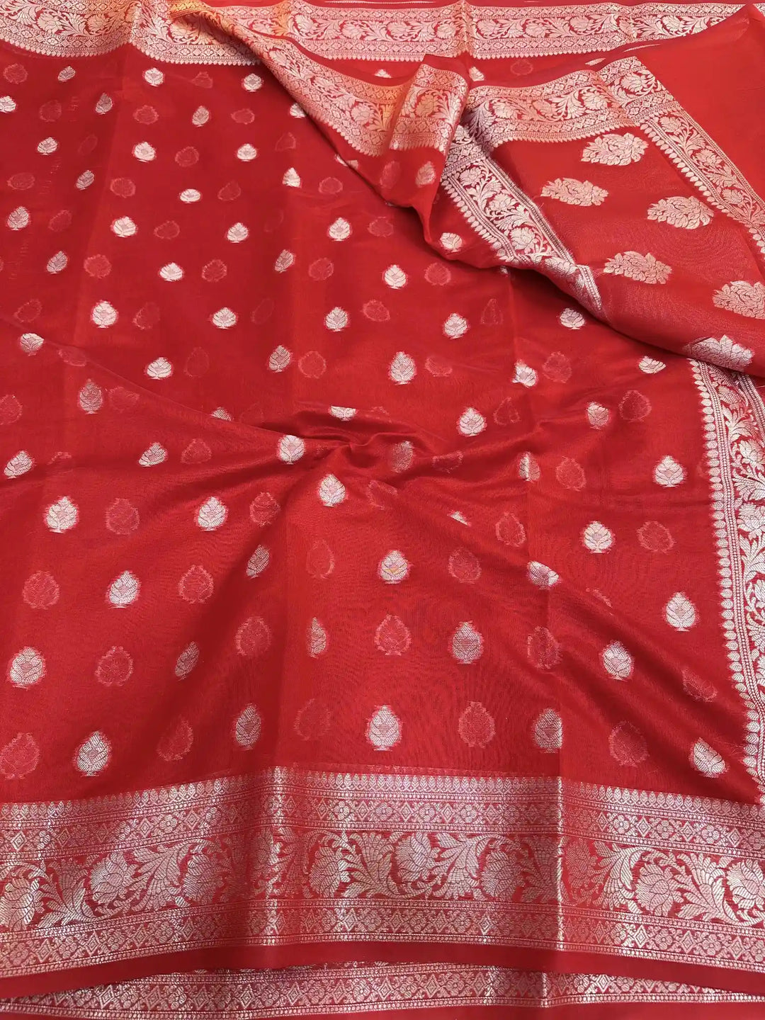 Soft Silk Copper Zari Woven Banarasi Saree