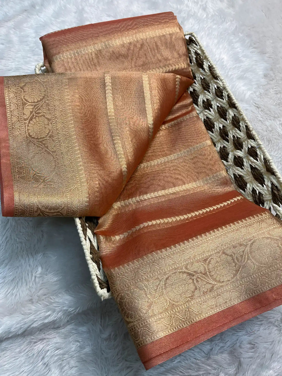 Soft Tissue Traditional Jacquard Banarasi Saree