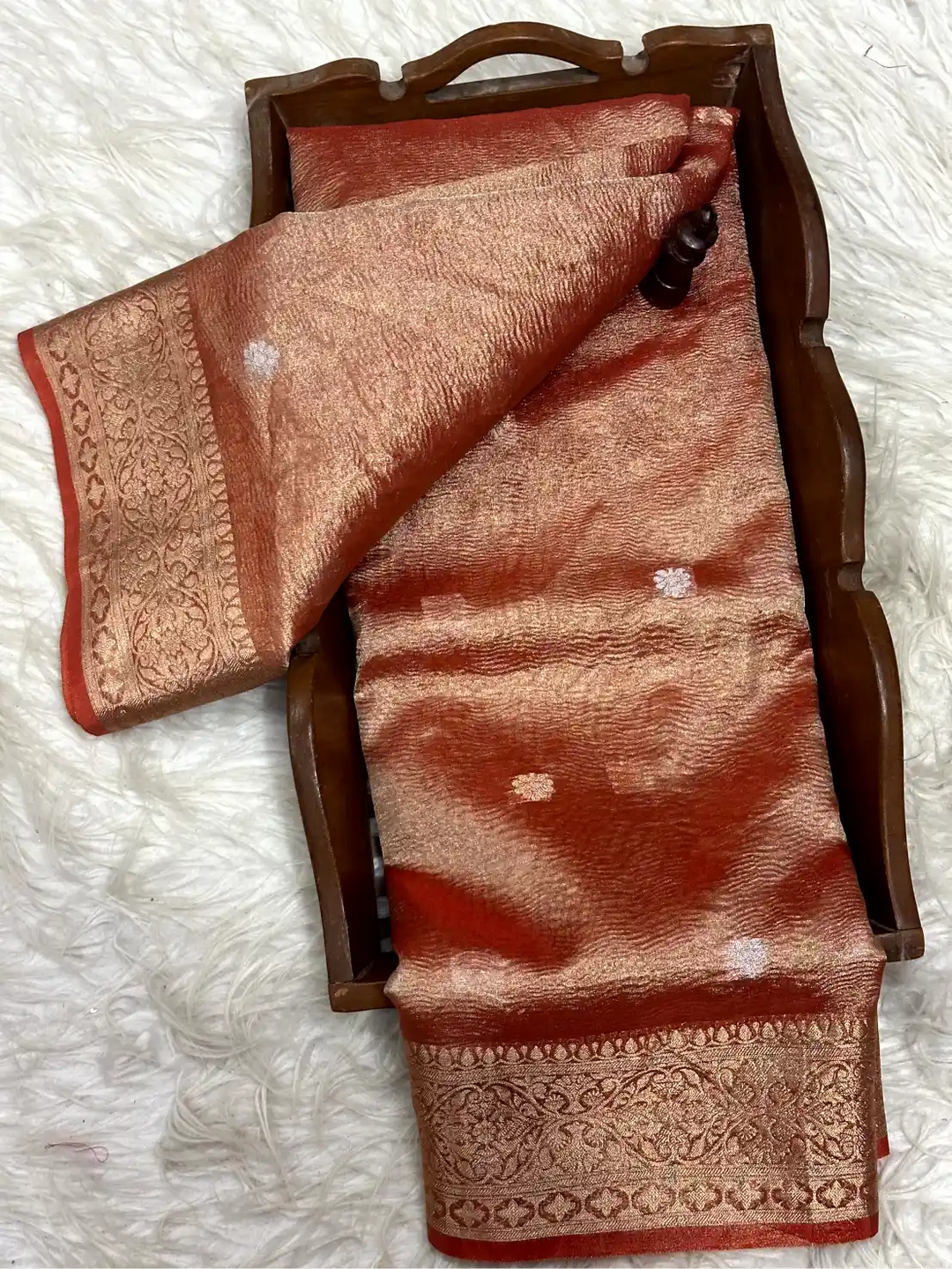 Soft Tissue Traditional Jacquard Banarasi Saree