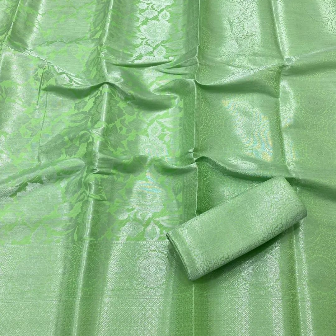 Green Shade Soft kubera silk saree