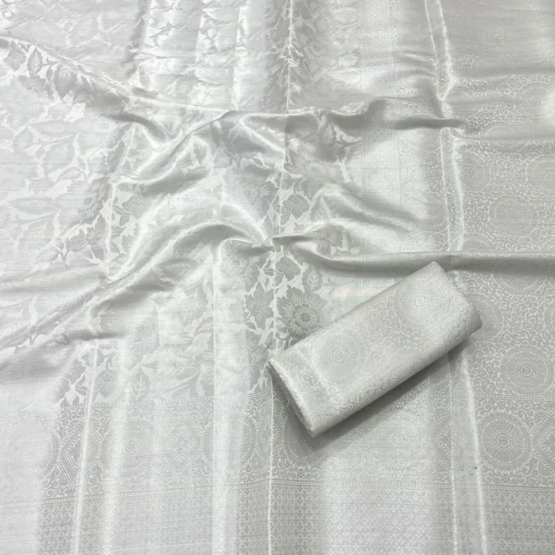 Silver Shade Soft kubera silk saree