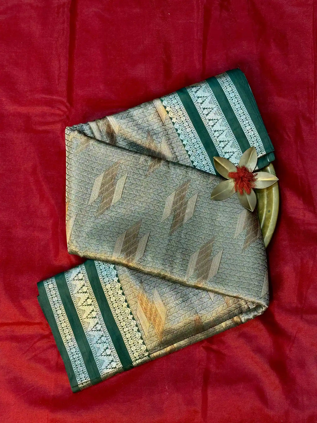Traditional Embossed Weave Softsilk Banarasi Saree