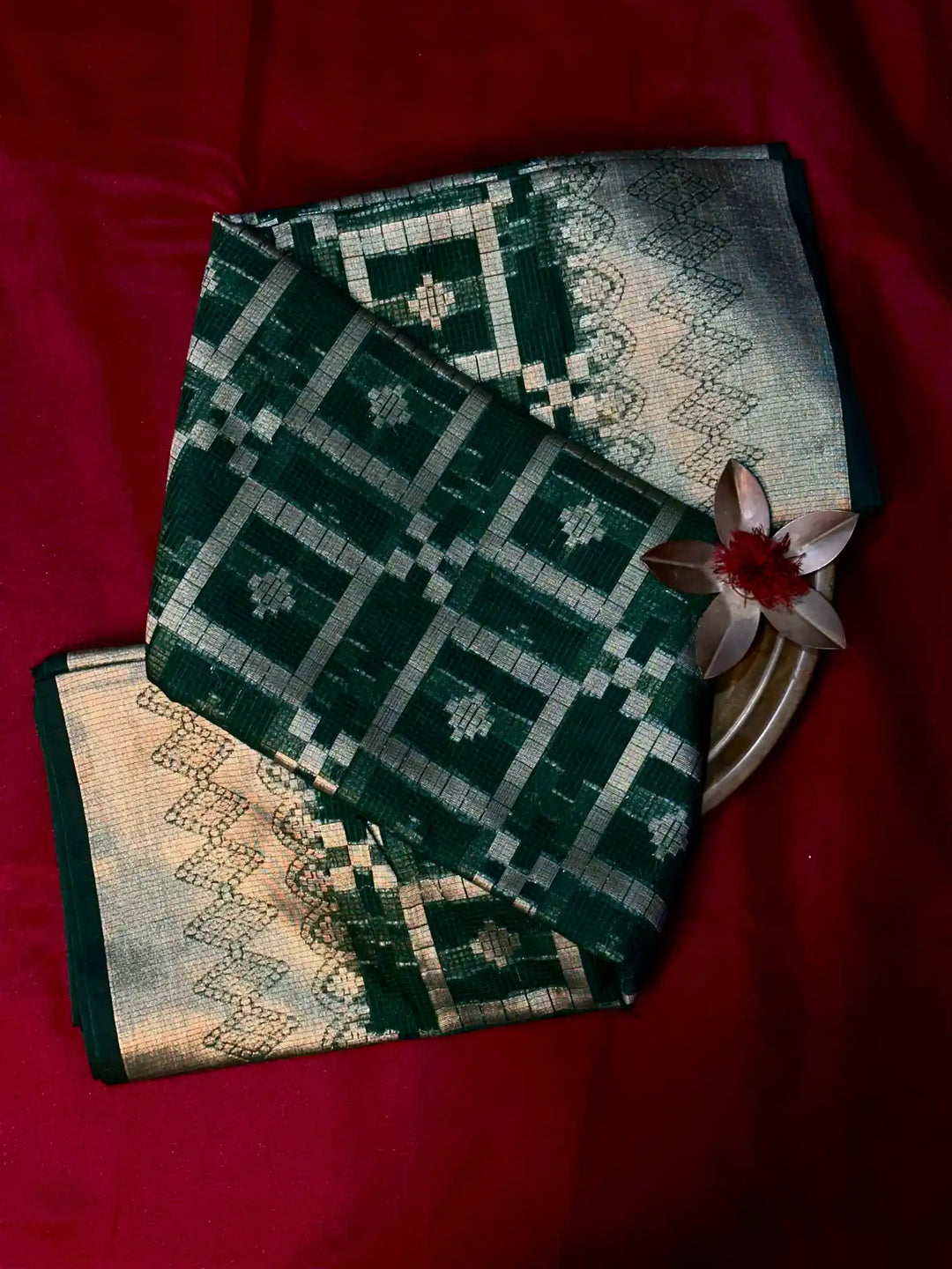 Traditional Embossed Weave Softsilk Banarasi Saree
