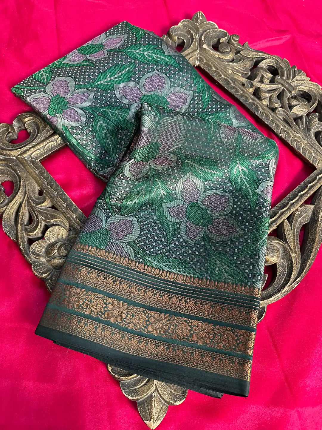 Traditional Embossed Weave Softsilk Banarasi Saree