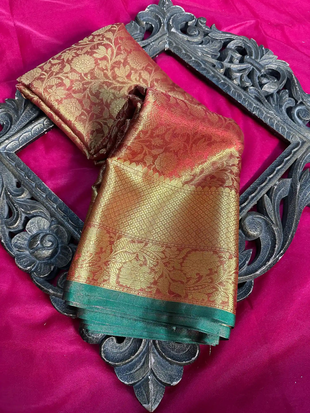 Traditional Embossed Weave Softsilk Banarasi Saree