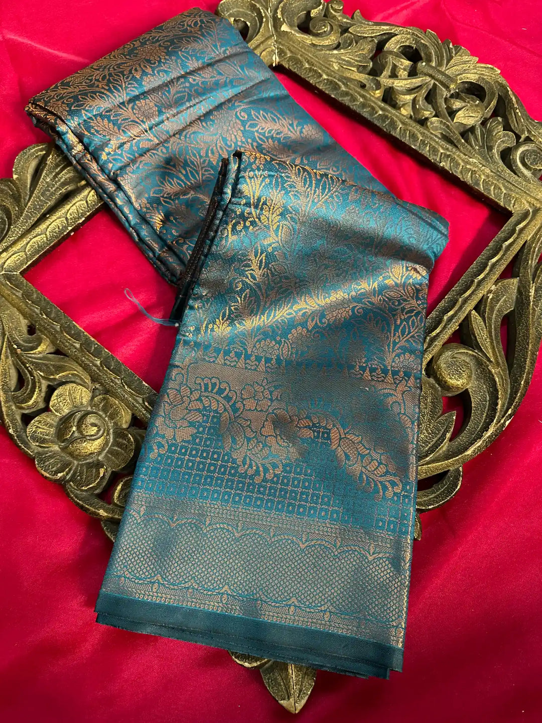 Traditional Embossed Weave Softsilk Banarasi Saree