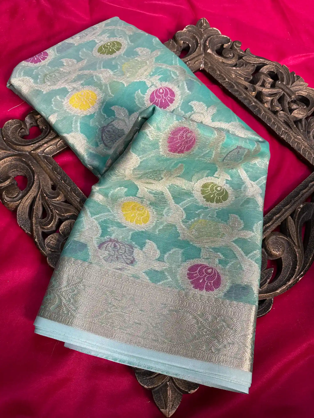 Traditional Embossed Weave Softsilk Banarasi Saree