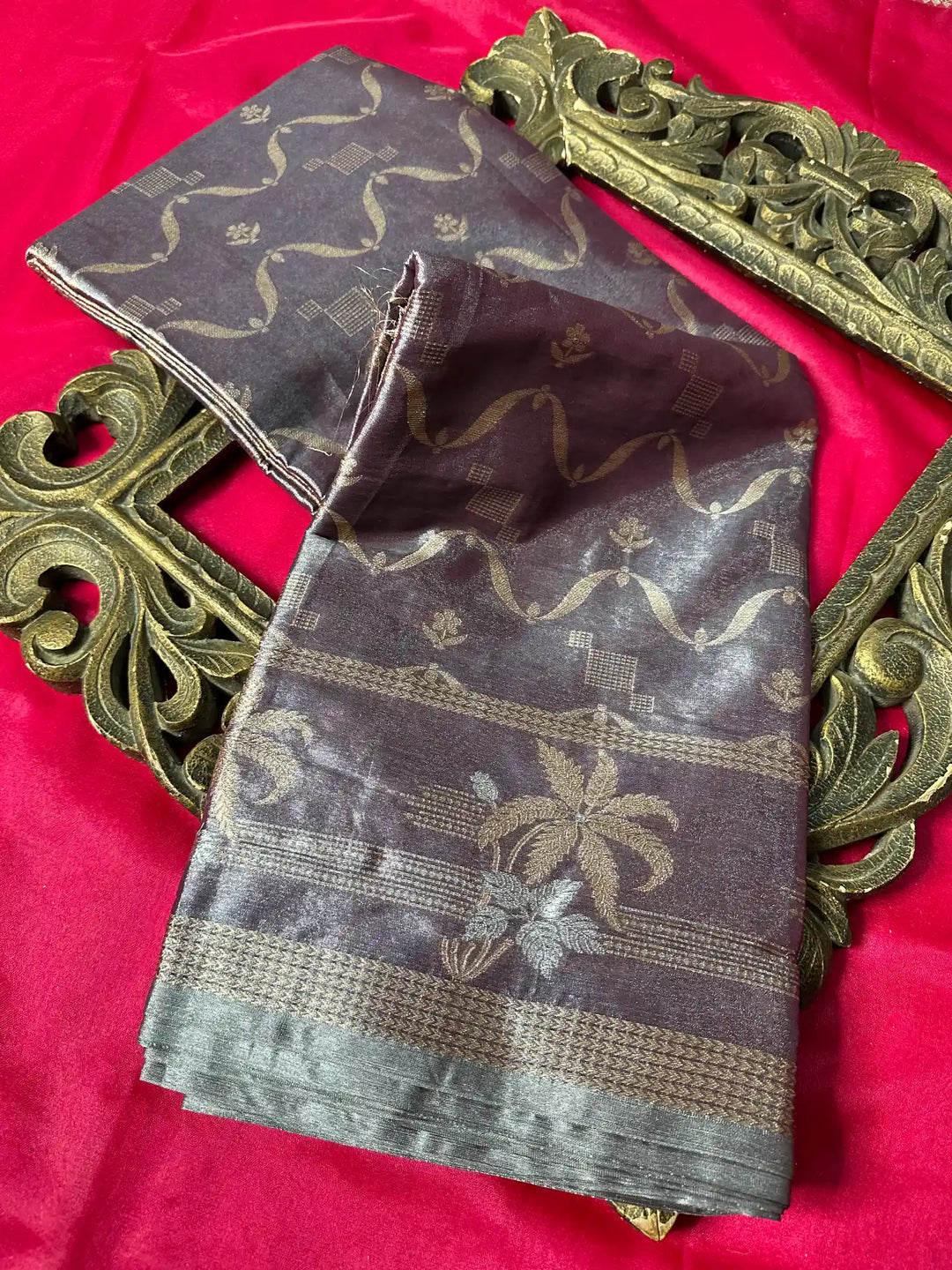 Traditional Embossed Weave Softsilk Banarasi Saree